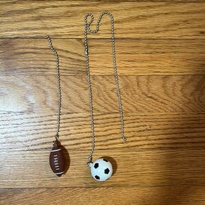 Football and soccer, chains for a fan
